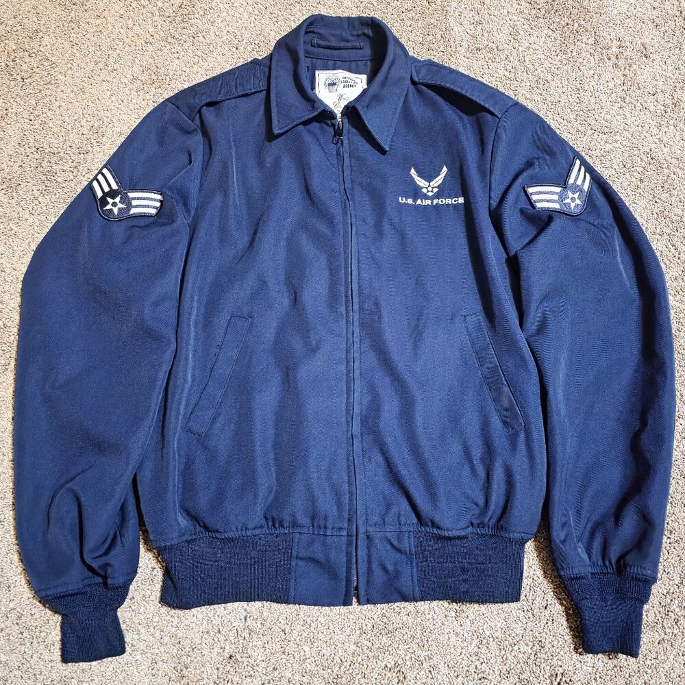 US Air Force Blue Jacket 44XL Wings Collection Military Issue Pre-Owned